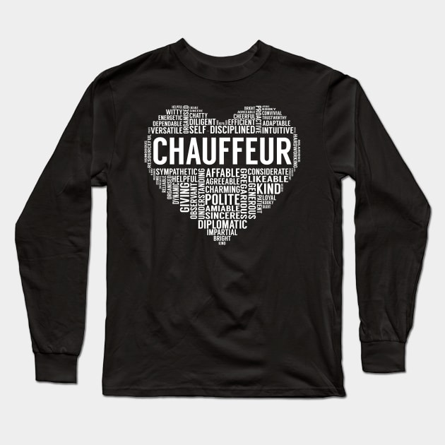 Chauffeur Heart Long Sleeve T-Shirt by LotusTee